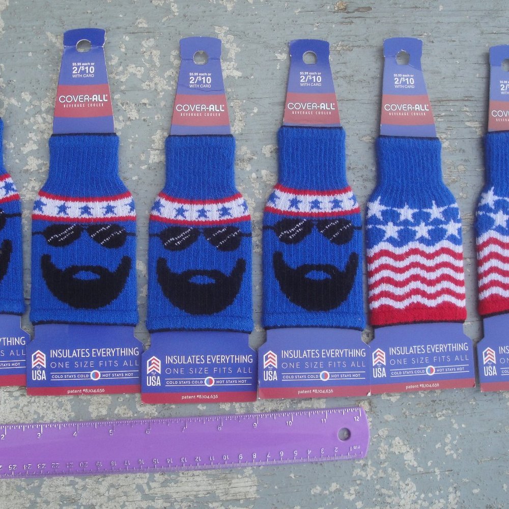 Bottle Coozies--6 total sweaters for cold drinks